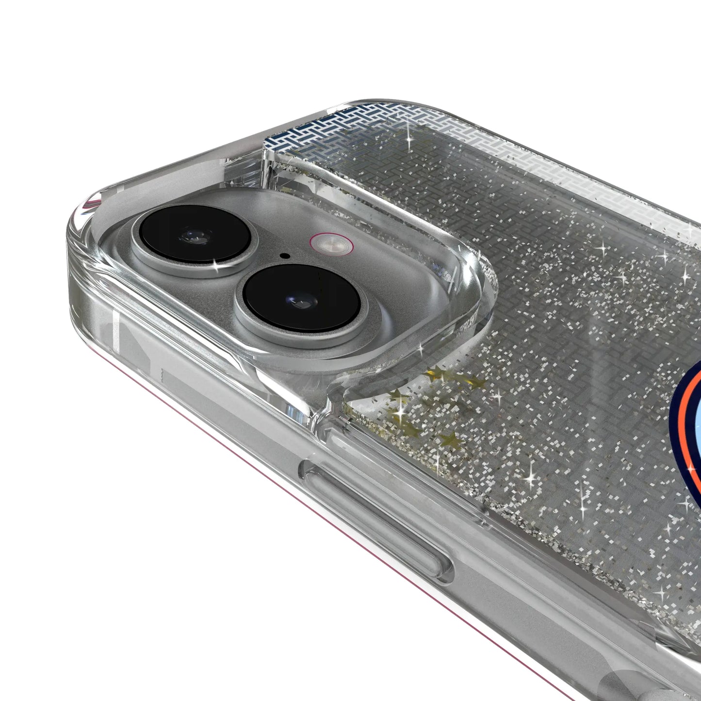 New York City FC Linen Glitter Phone Case for Apple iPhone