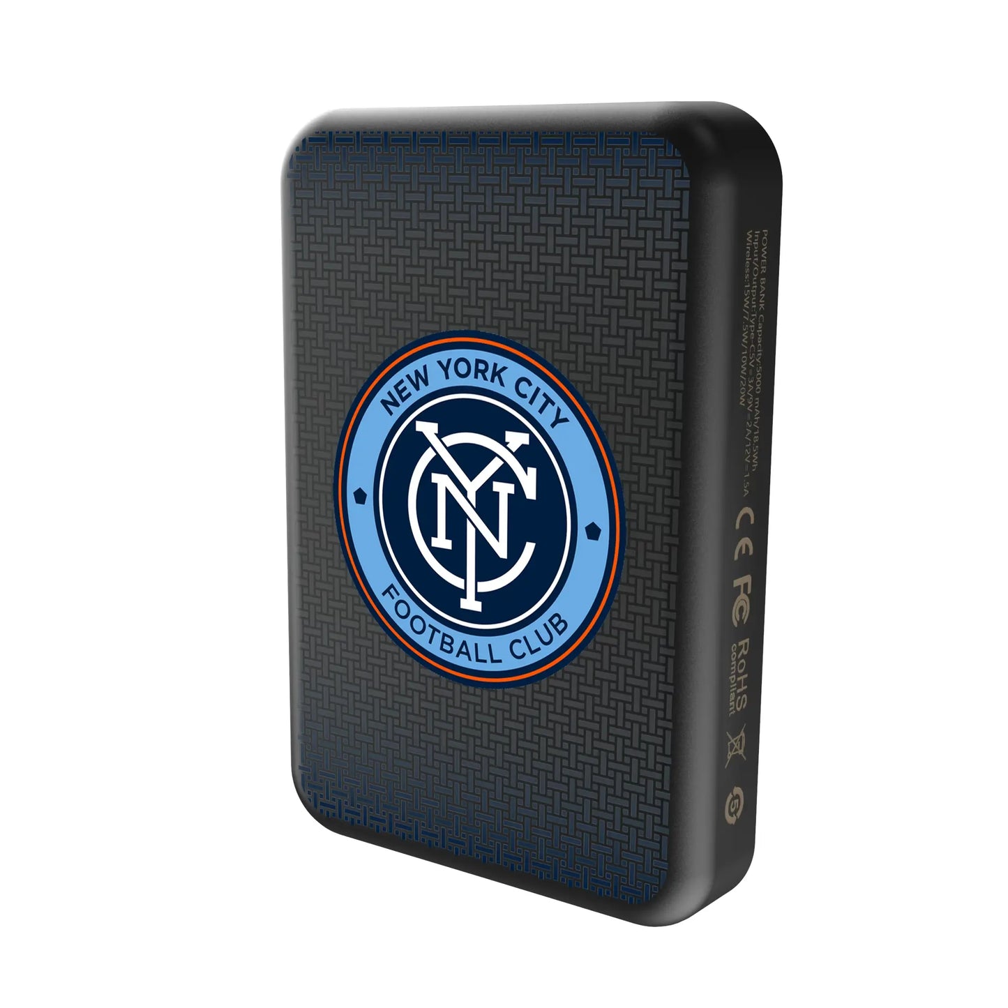 New York City FC Linen Wireless Mag Power Bank