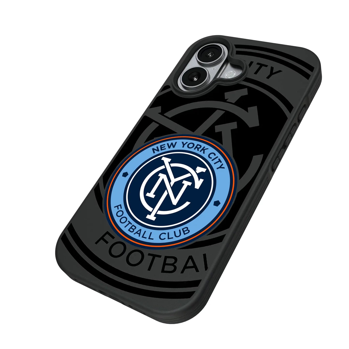 New York City FC Monocolor Tilt Bump Phone Case for Apple iPhone