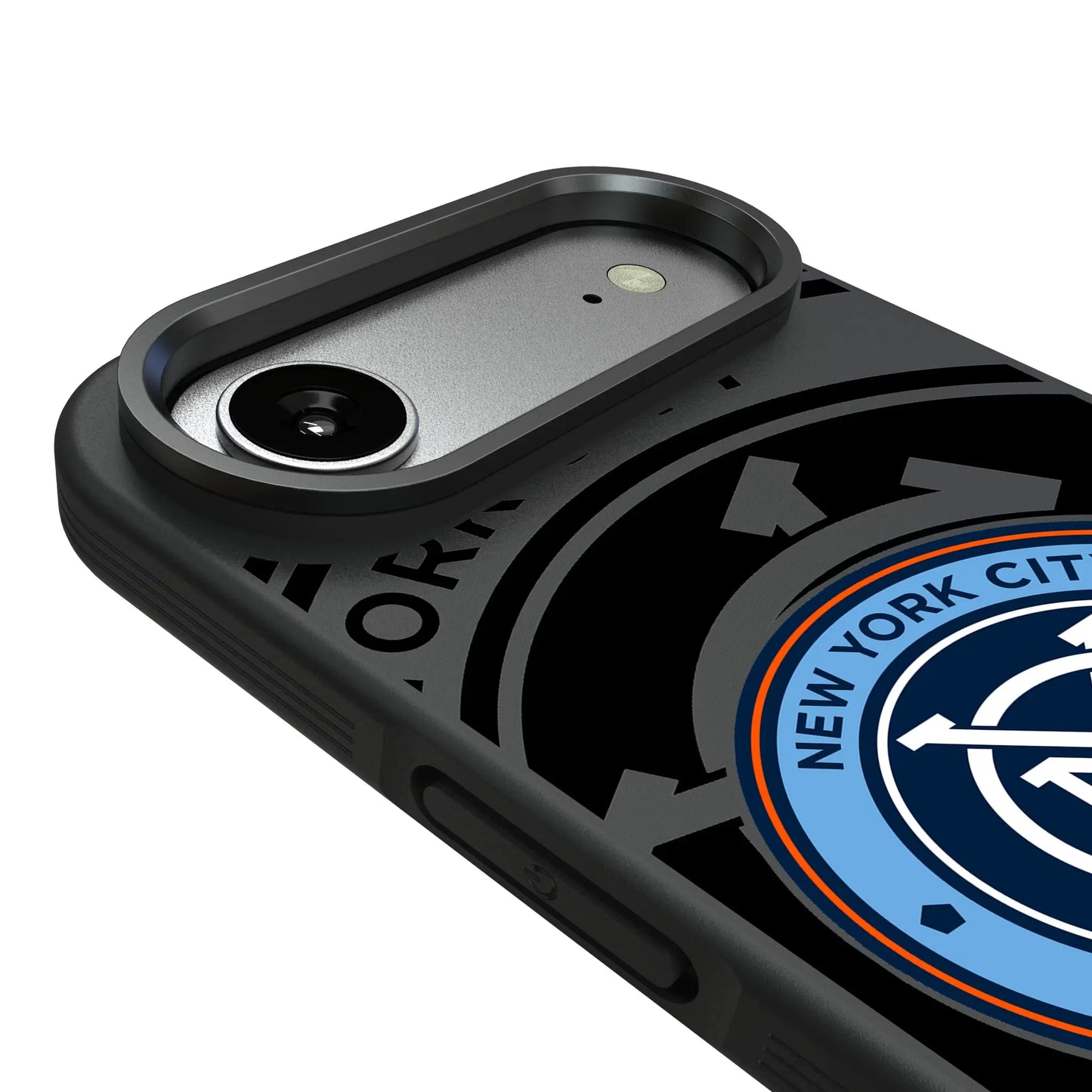 New York City FC Monocolor Tilt Bump Phone Case for Apple iPhone