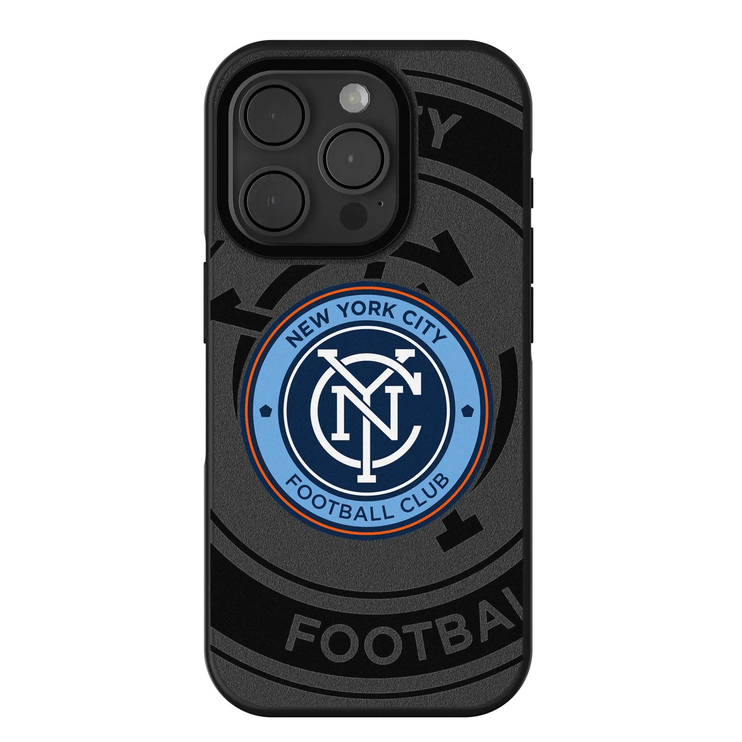 New York City FC Monocolor Tilt Bump Phone Case for Apple iPhone