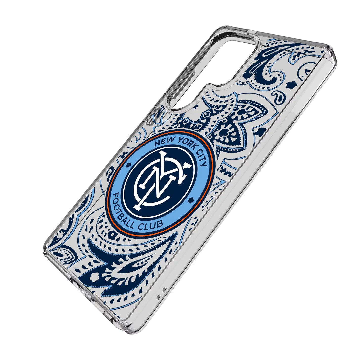 New York City FC Paisley Clear Phone Case for Samsung Galaxy