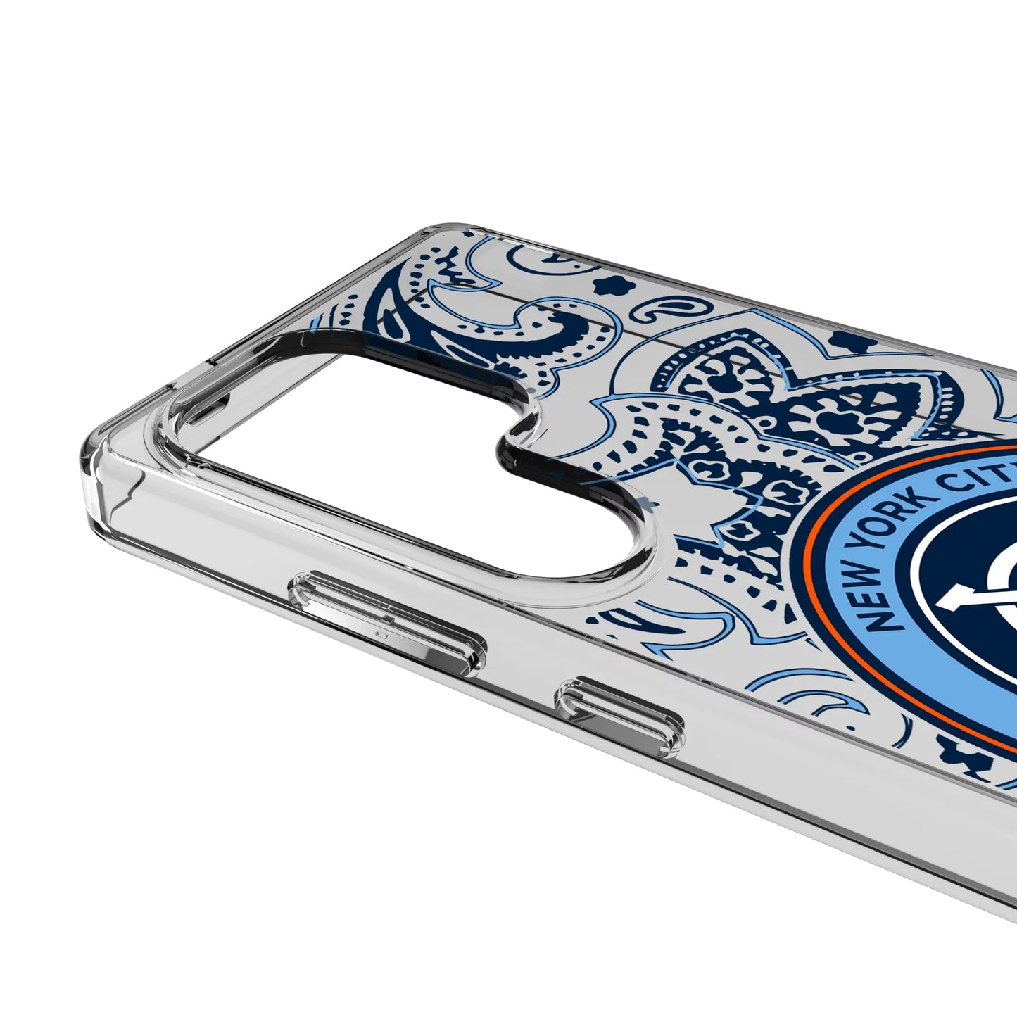 New York City FC Paisley Clear Phone Case for Samsung Galaxy