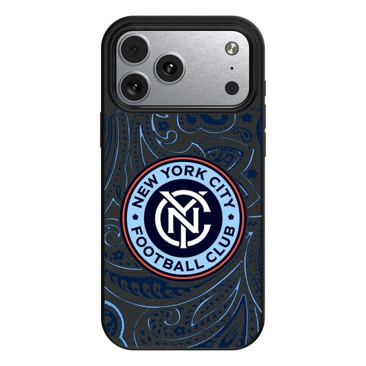 New York City FC Paisley MagSafe Compatible Phone Case for Apple iPhone