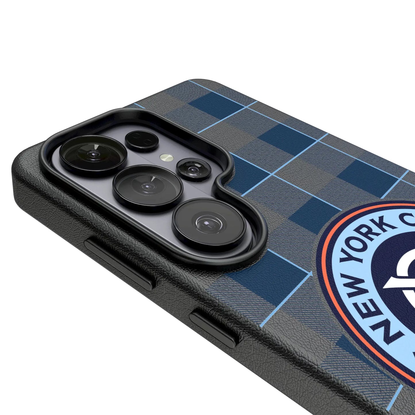 New York City FC Plaid MagSafe Compatible Phone Case for Samsung Galaxy