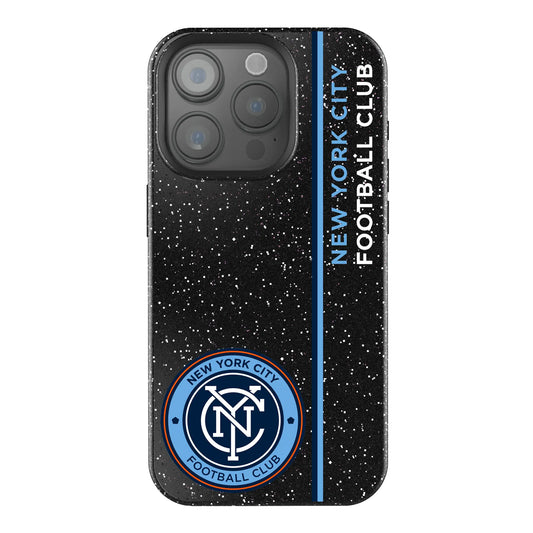 New York City FC Sidebar Black Bling Phone Case for Apple iPhone