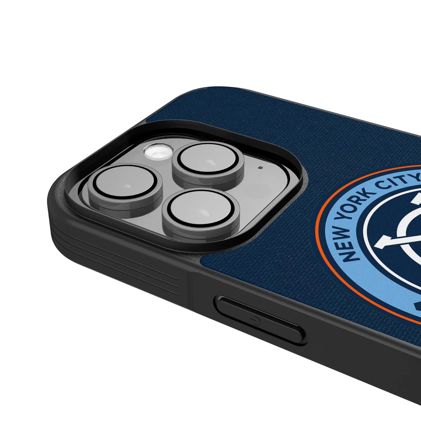New York City FC Stripe Bump Phone Case for Apple iPhone