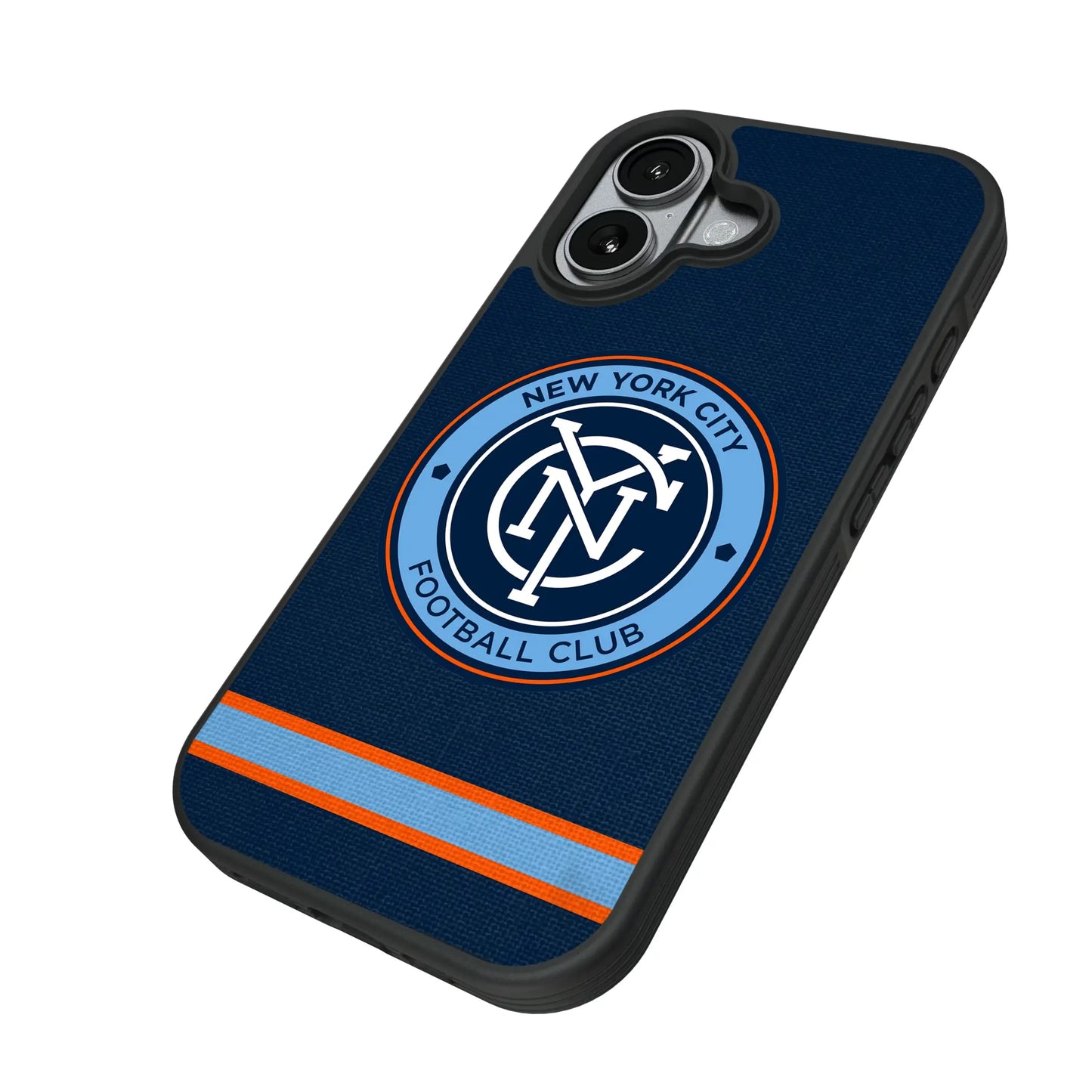 New York City FC Stripe Bump Phone Case for Apple iPhone