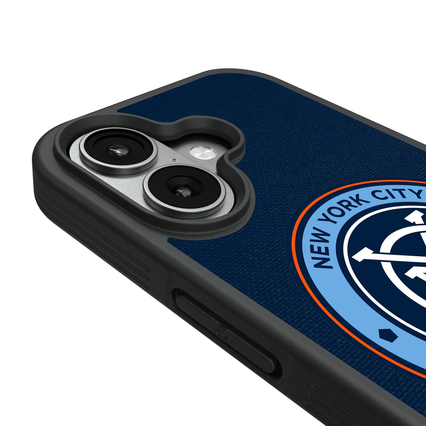 New York City FC Stripe Bump Phone Case for Apple iPhone