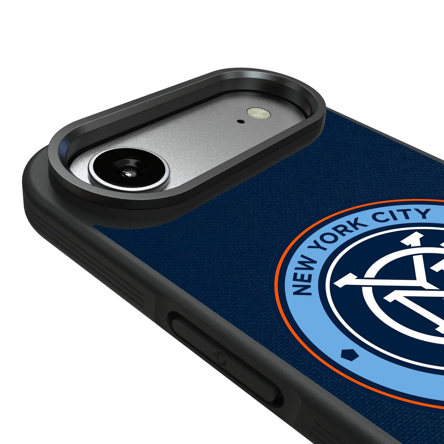 New York City FC Stripe Bump Phone Case for Apple iPhone