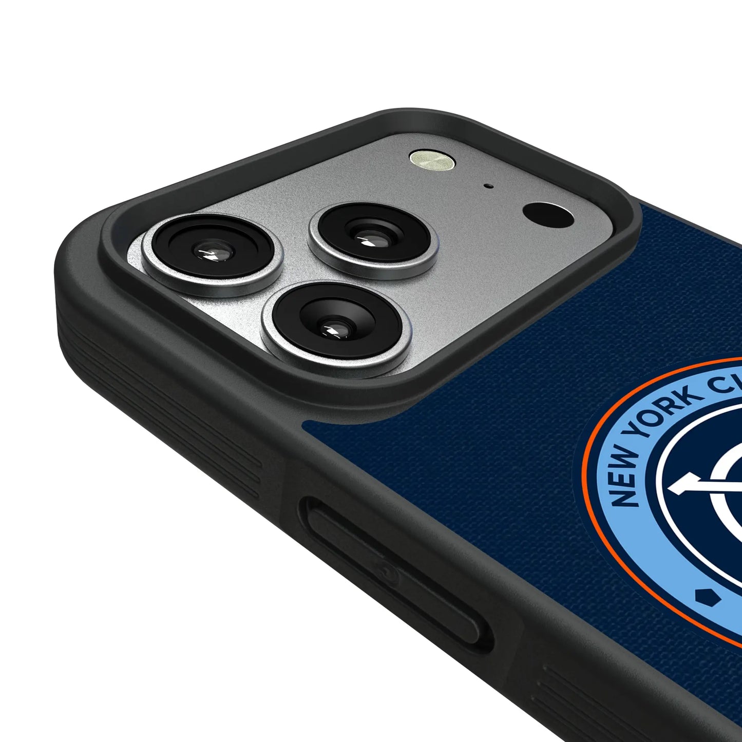 New York City FC Stripe Bump Phone Case for Apple iPhone