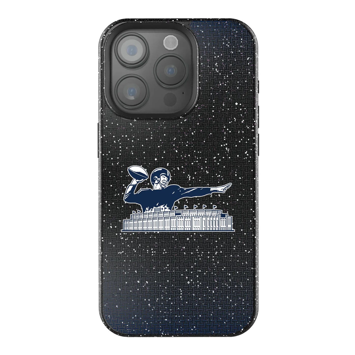 New York Giants 1960-1966 Historic Collection Linen Black Bling Phone Case for Apple iPhone