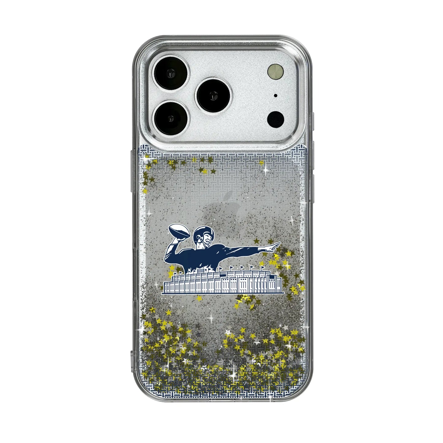 New York Giants 1960-1966 Historic Collection Linen Glitter Phone Case for Apple iPhone