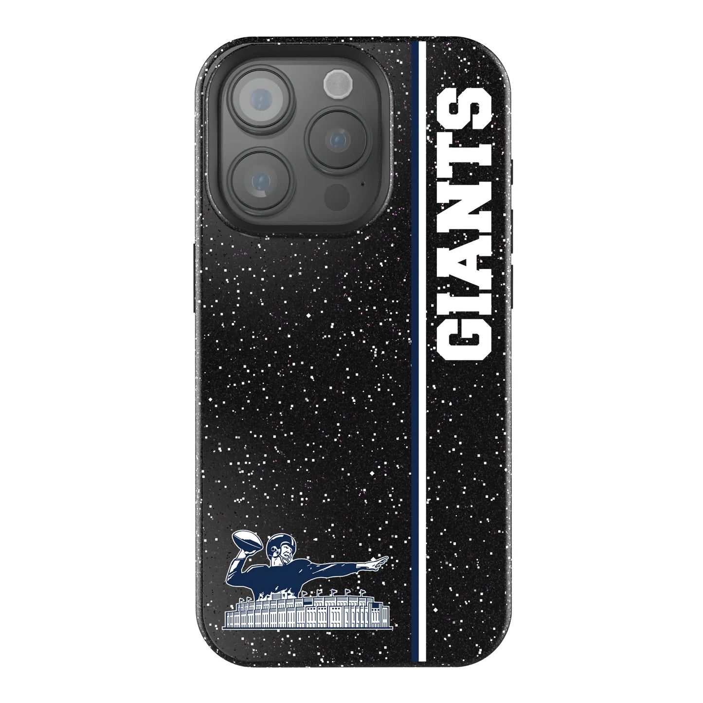 New York Giants 1960-1966 Historic Collection Sidebar Black Bling Phone Case for Apple iPhone