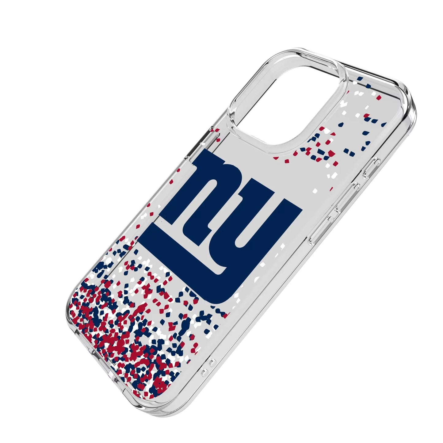 New York Giants Confetti Clear Phone Case for Apple iPhone