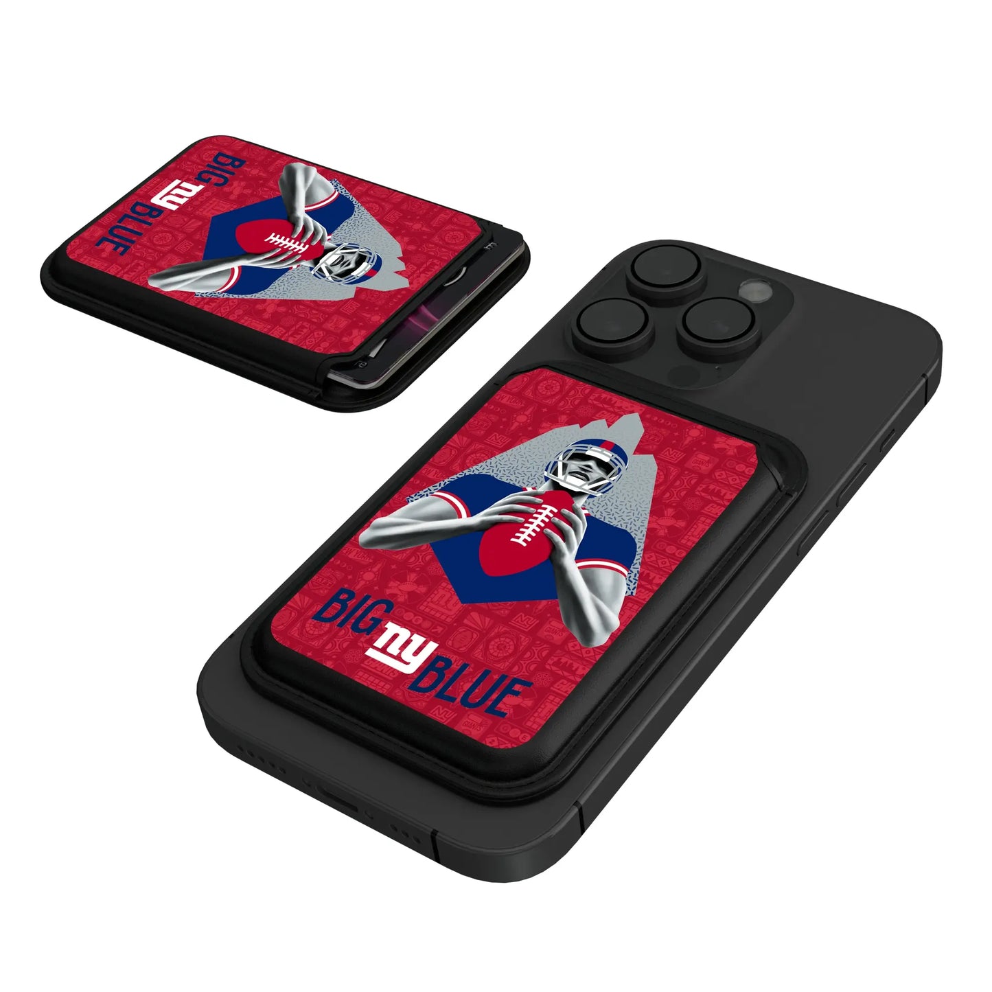 New York Giants Deco Black Magnetic Credit Card Wallet