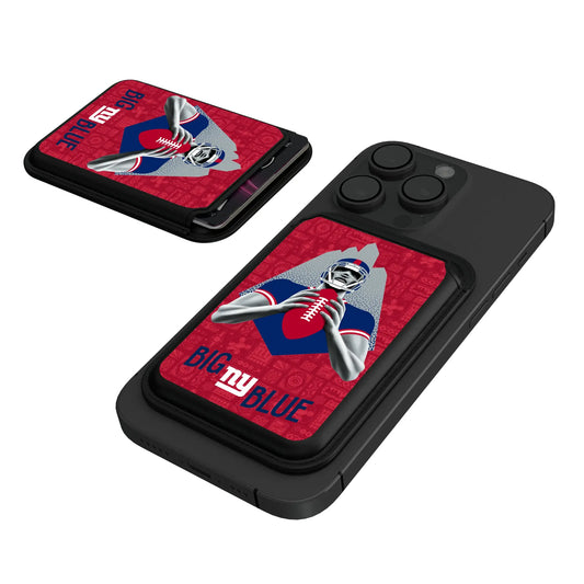 New York Giants Deco Black Magnetic Credit Card Wallet