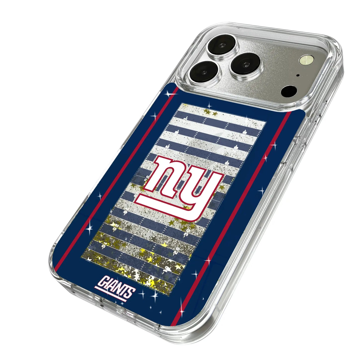New York Giants Field Glitter Phone Case for Apple iPhone