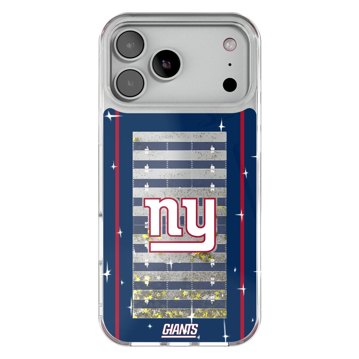 New York Giants Field Glitter Phone Case for Apple iPhone
