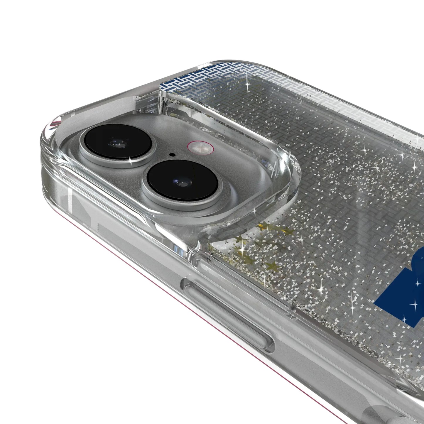 New York Giants Linen Glitter Phone Case for Apple iPhone