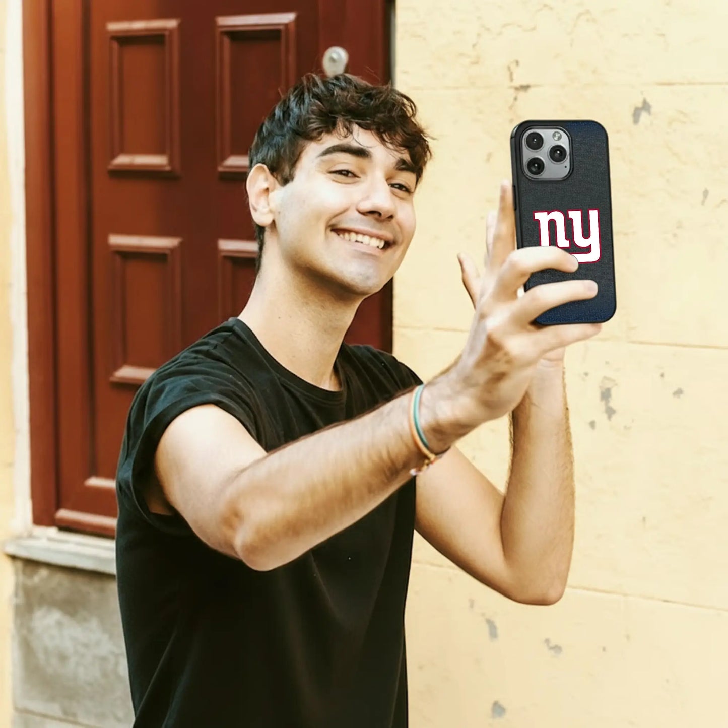 New York Giants Linen MagSafe Compatible Phone Case for Apple iPhone