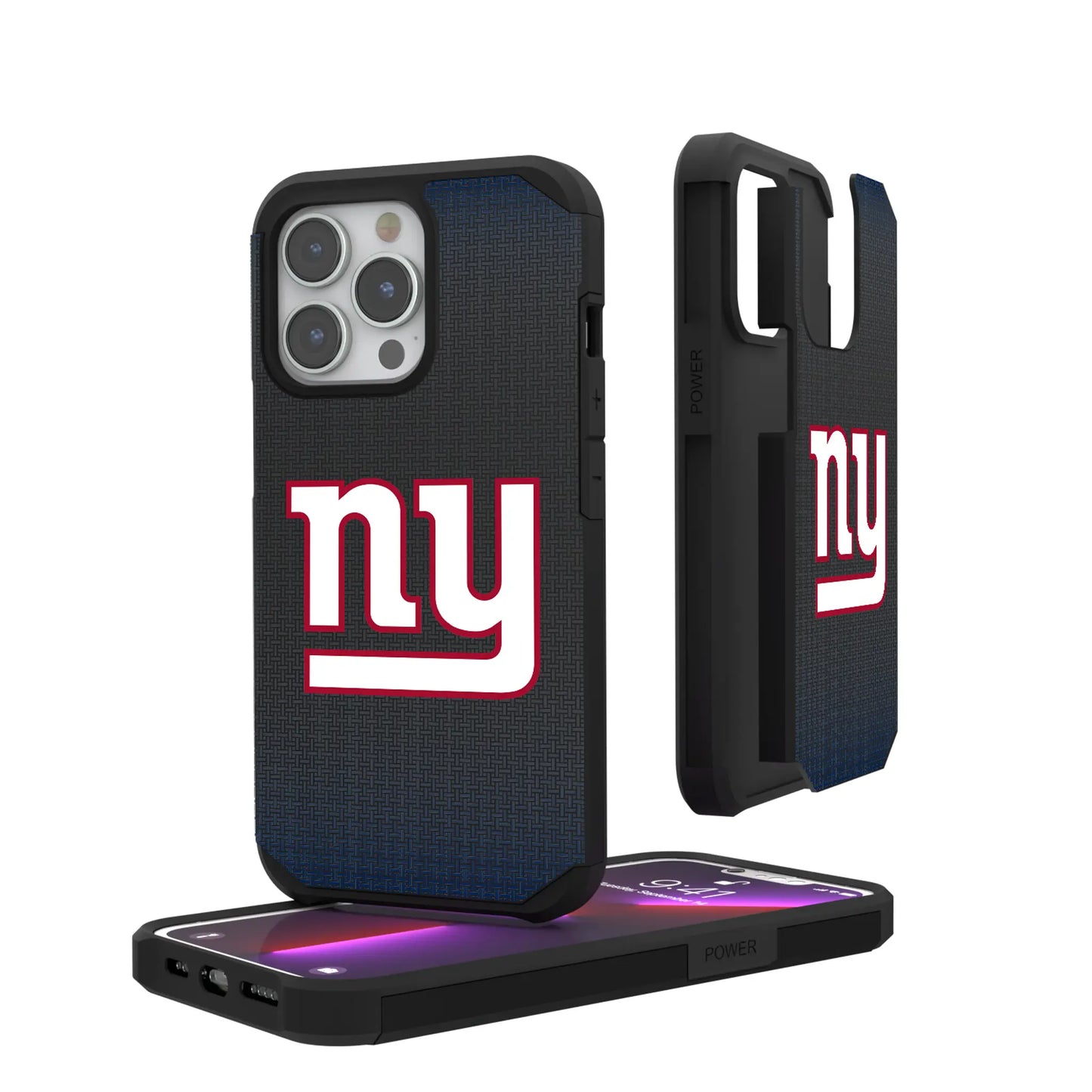 New York Giants Linen Rugged Phone Case for Apple iPhone