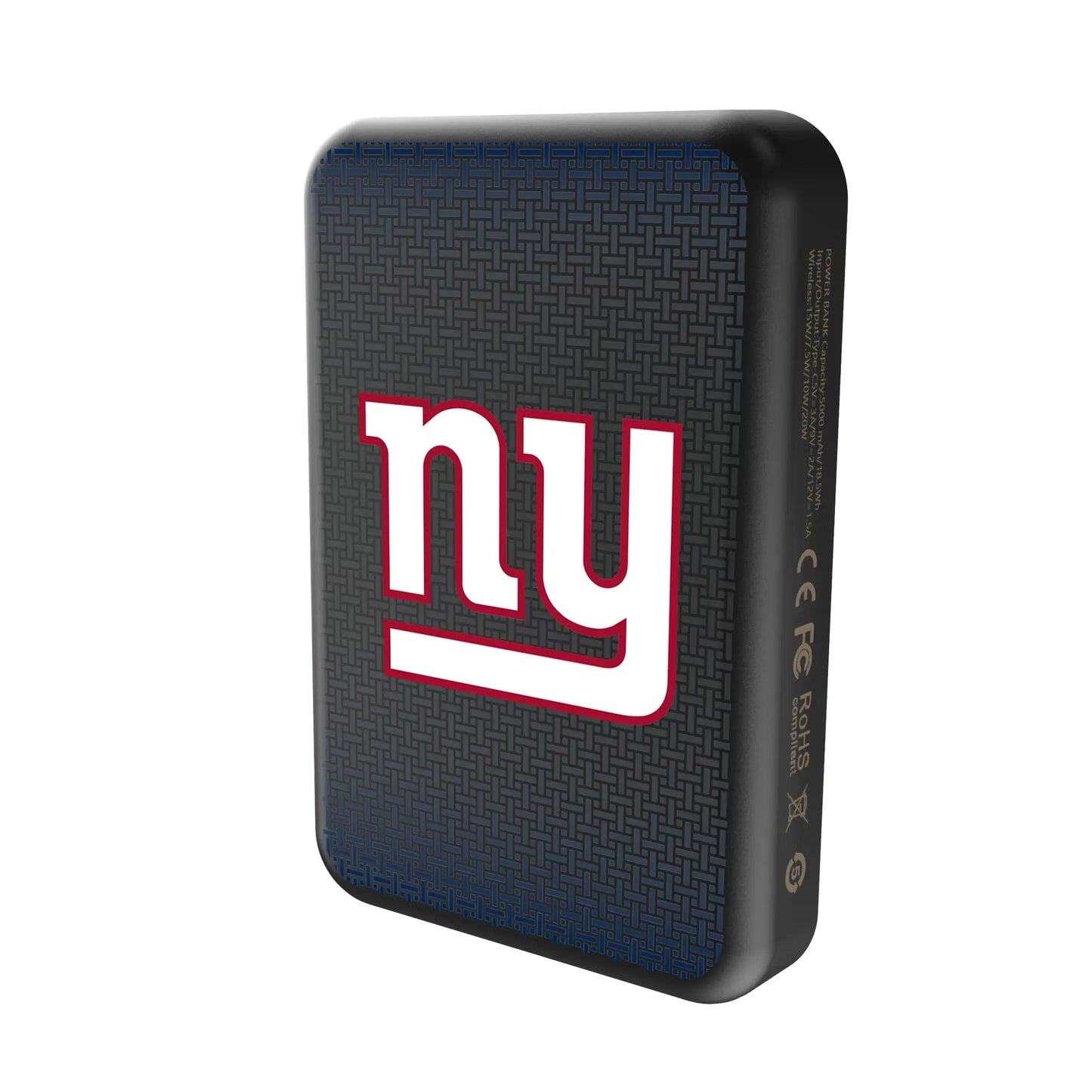 New York Giants Linen Wireless Mag Power Bank
