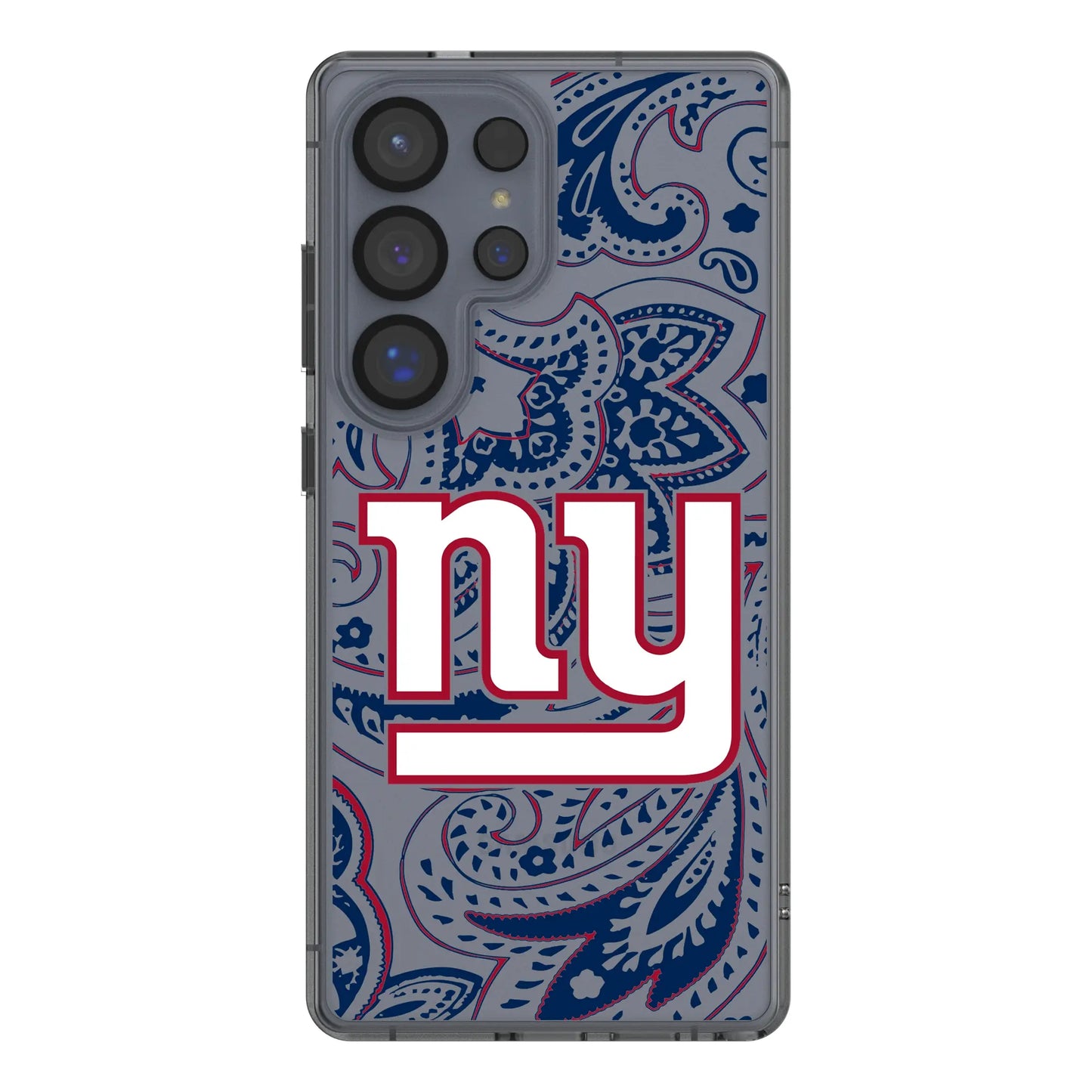 New York Giants Paisley Clear Phone Case for Samsung Galaxy