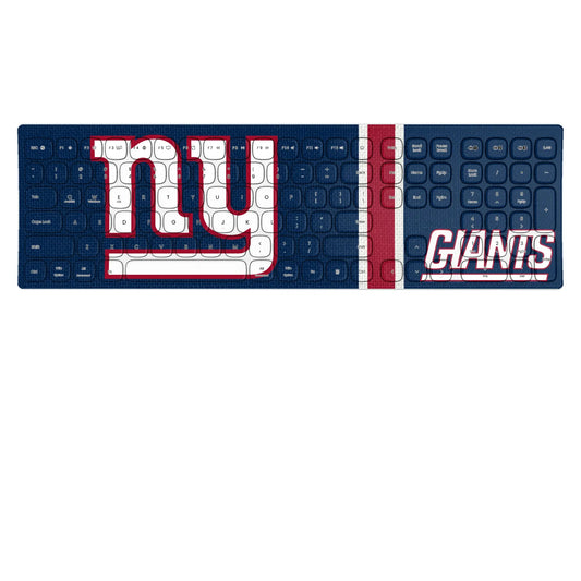New York Giants Stripe Curved Wireless Keyboard