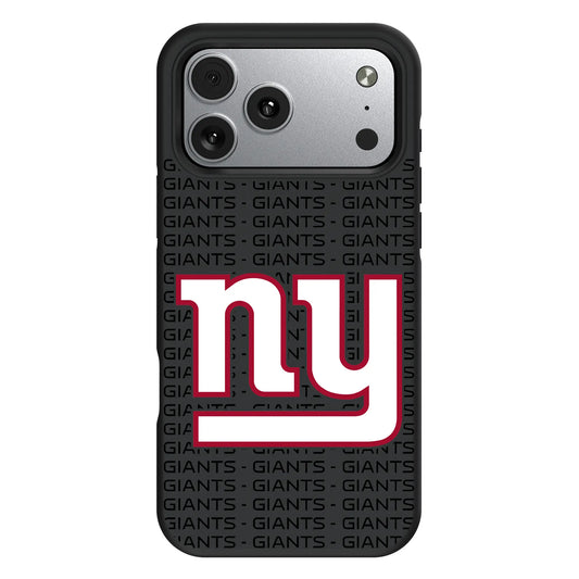 New York Giants Text Backdrop Bump Phone Case for Apple iPhone