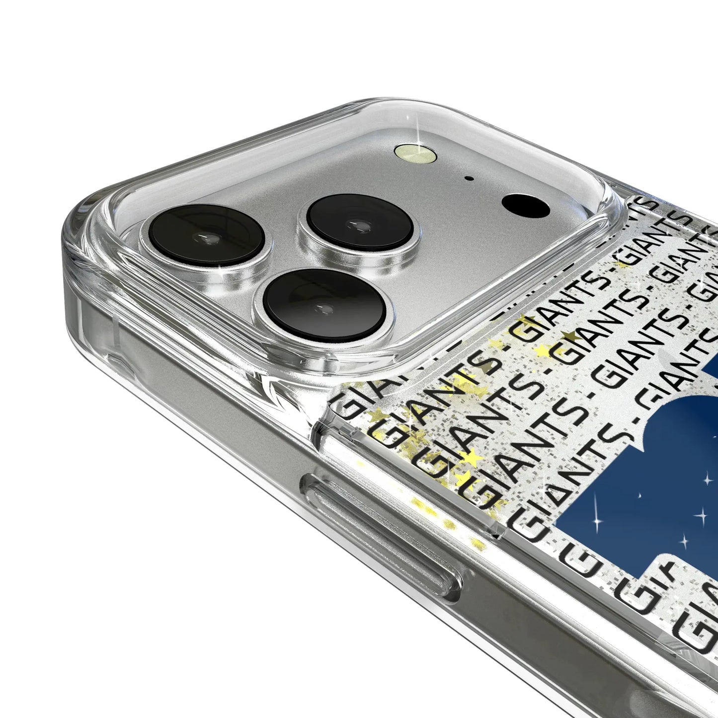 New York Giants Text Backdrop Glitter Phone Case for Apple iPhone