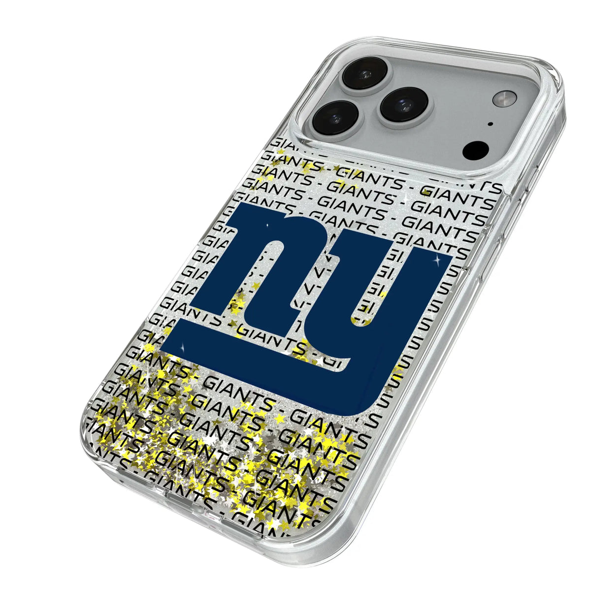 New York Giants Text Backdrop Glitter Phone Case for Apple iPhone