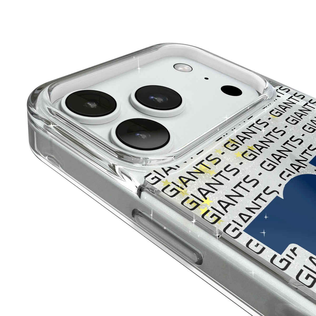 New York Giants Text Backdrop Glitter Phone Case for Apple iPhone