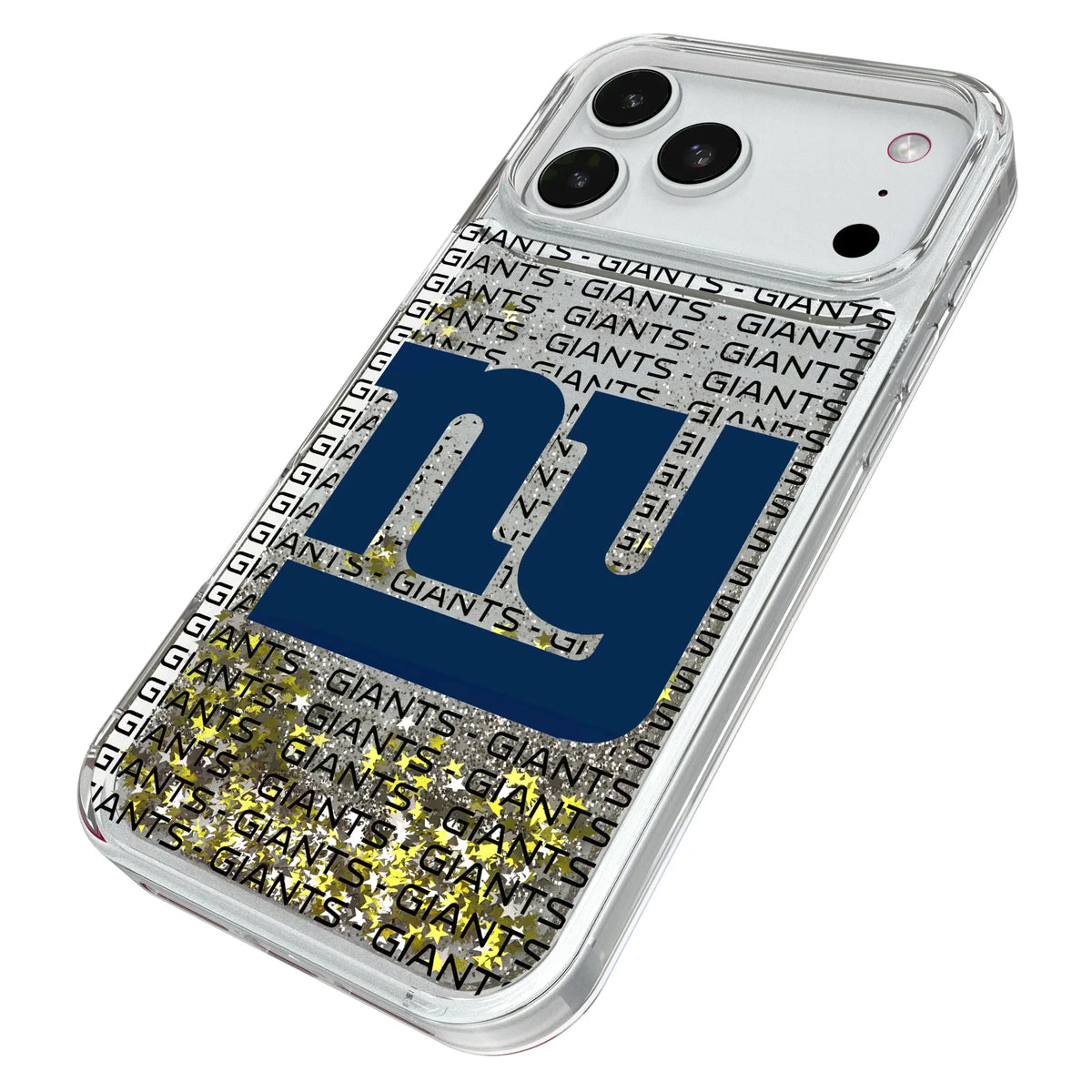 New York Giants Text Backdrop Glitter Phone Case for Apple iPhone