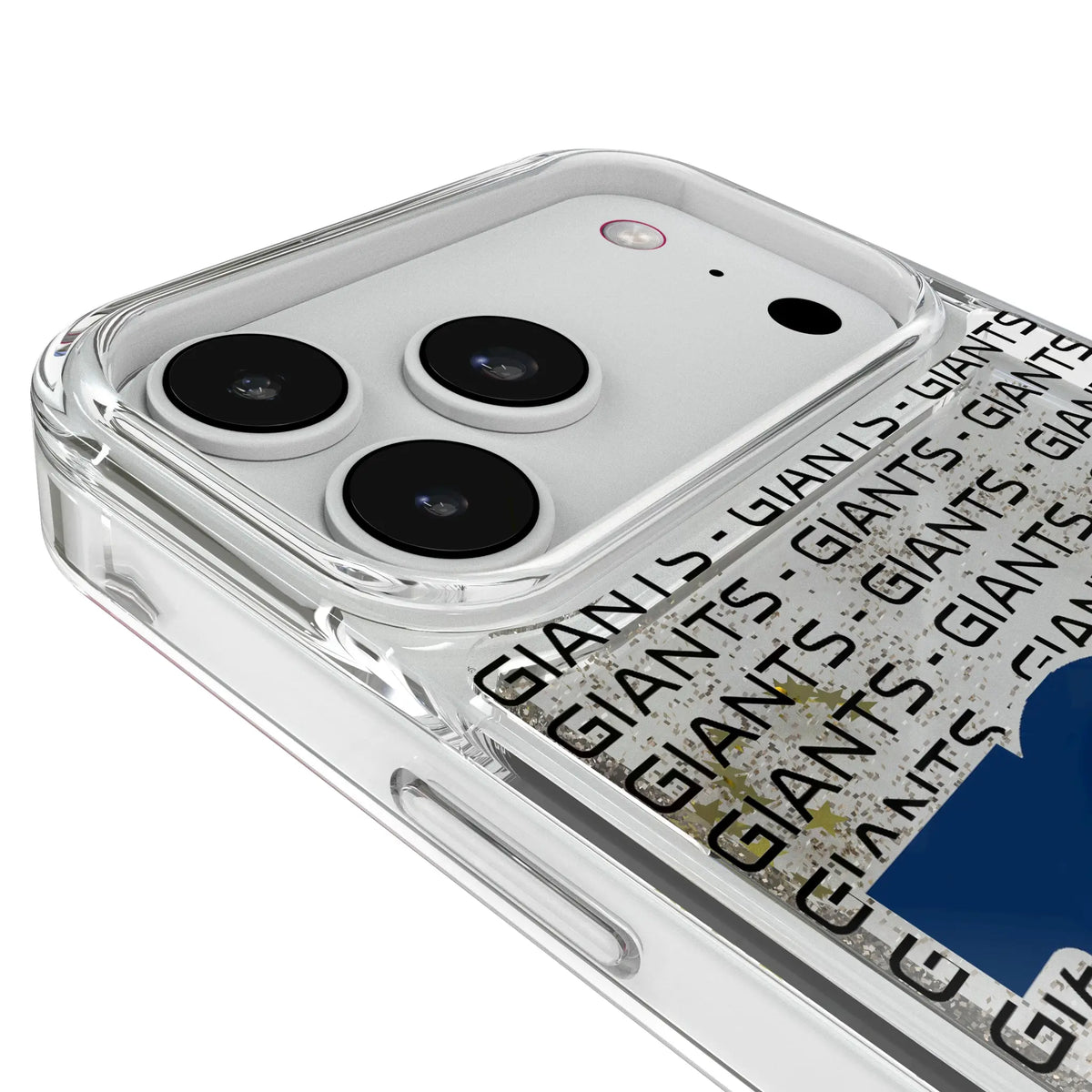 New York Giants Text Backdrop Glitter Phone Case for Apple iPhone