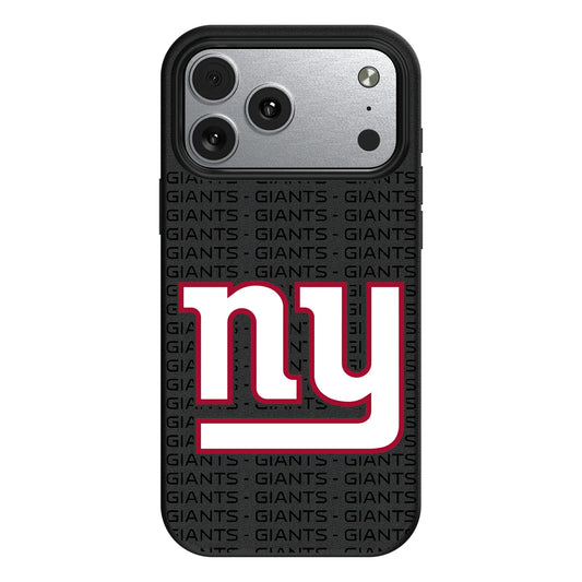 New York Giants Text Backdrop MagSafe Compatible Phone Case for Apple iPhone