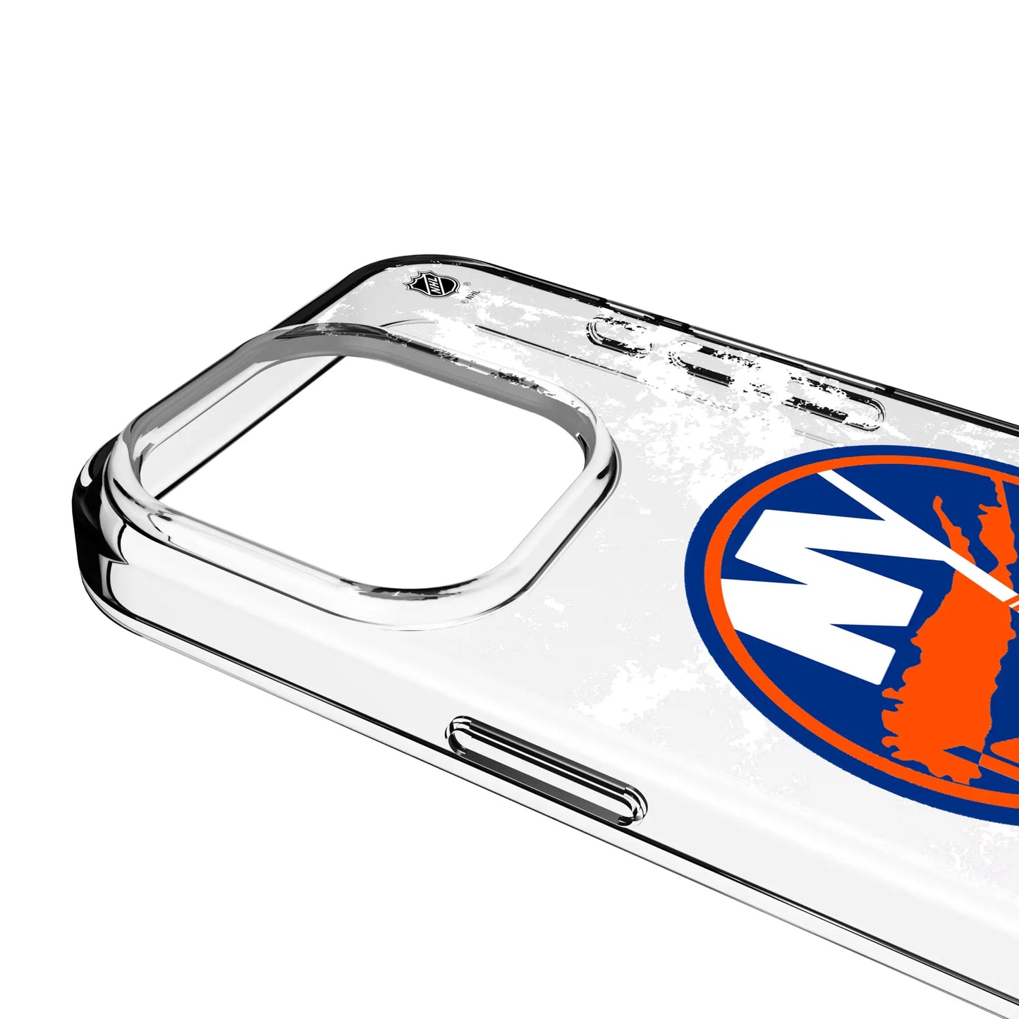 New York Islanders Ice Stripe Clear Phone Case for Apple iPhone