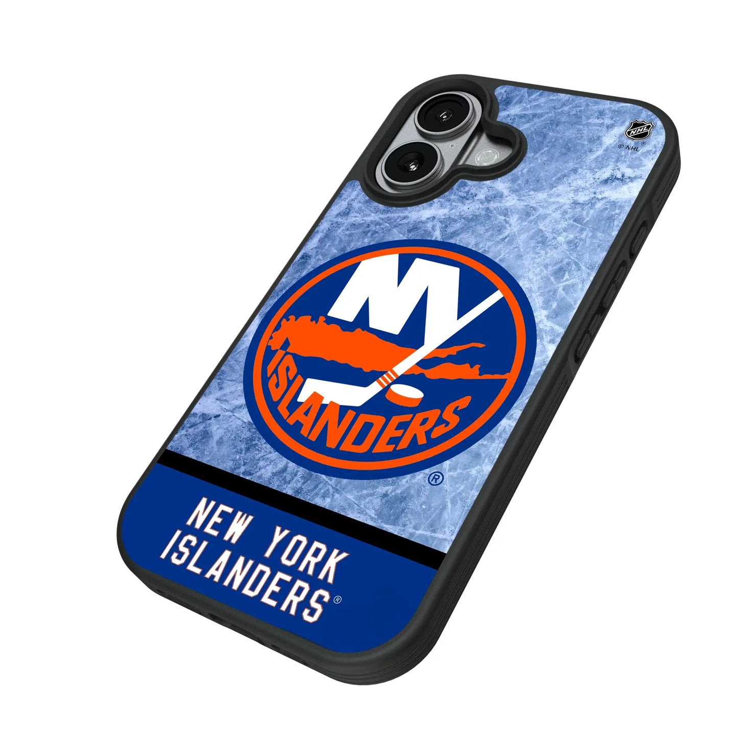 New York Islanders Ice Wordmark Bump Phone Case for Apple iPhone