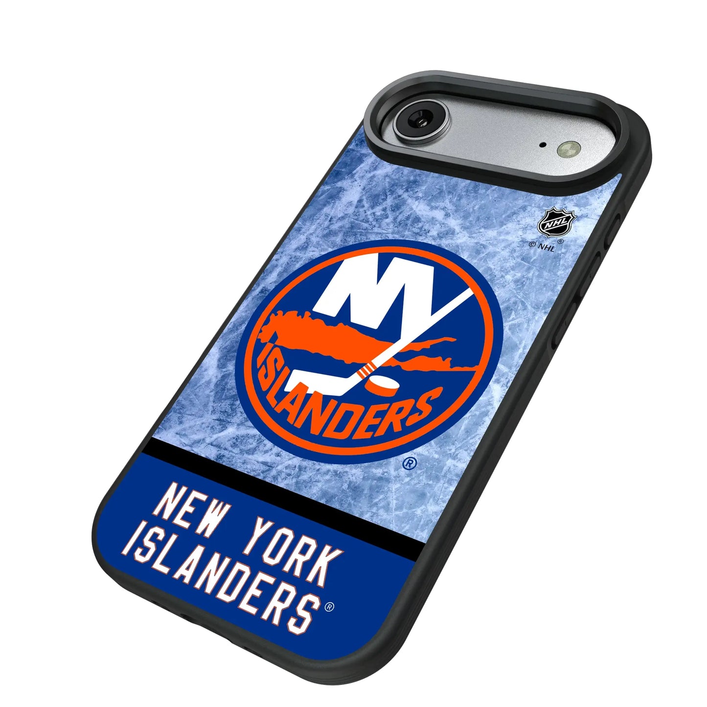 New York Islanders Ice Wordmark Bump Phone Case for Apple iPhone