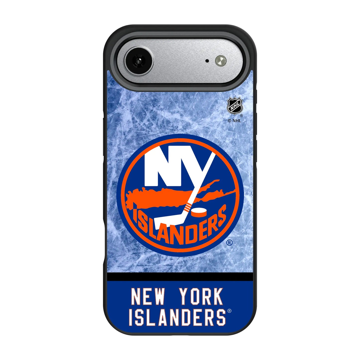 New York Islanders Ice Wordmark Bump Phone Case for Apple iPhone