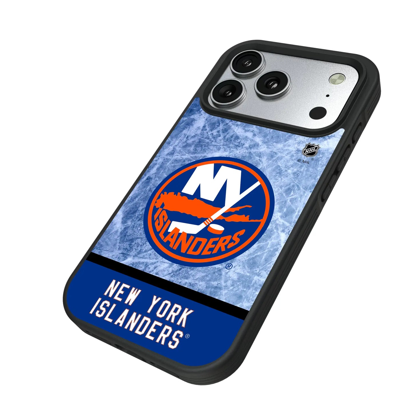New York Islanders Ice Wordmark Bump Phone Case for Apple iPhone