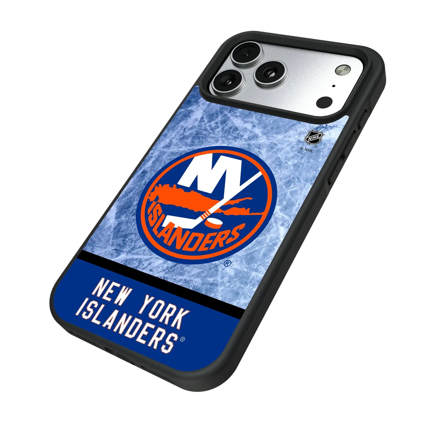 New York Islanders Ice Wordmark Bump Phone Case for Apple iPhone