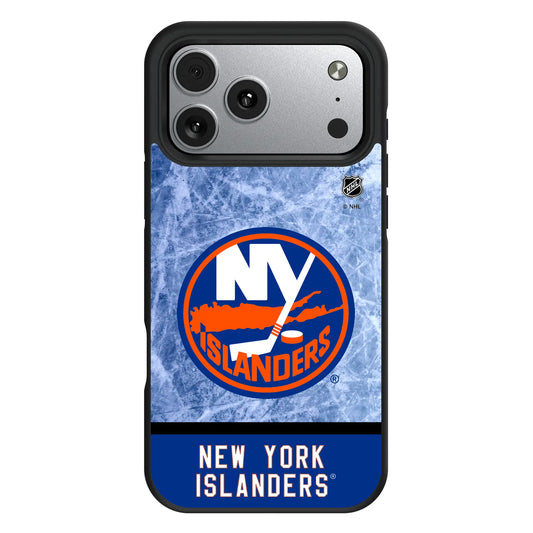New York Islanders Ice Wordmark Bump Phone Case for Apple iPhone