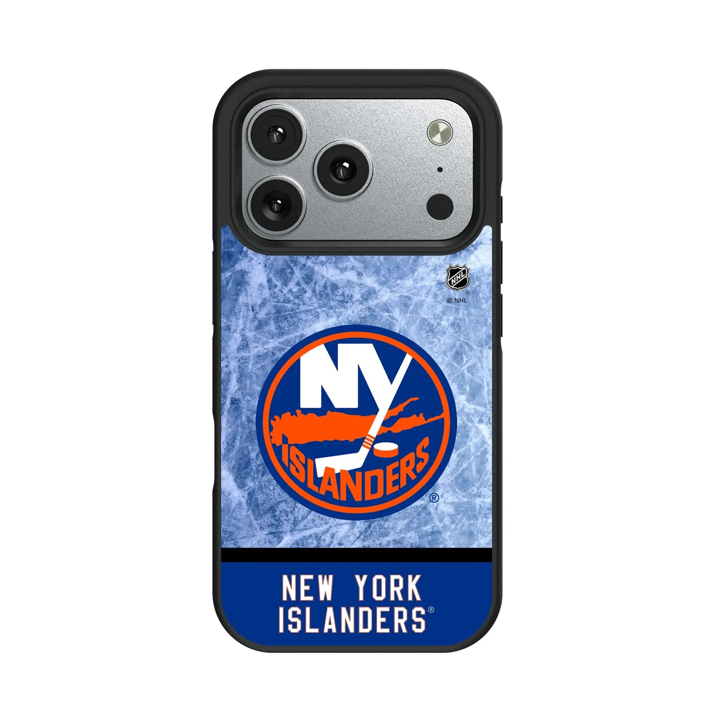 New York Islanders Ice Wordmark Bump Phone Case for Apple iPhone