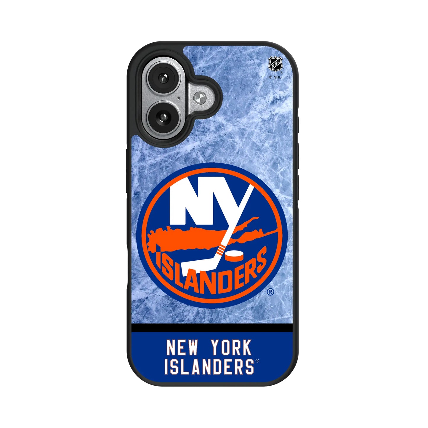 New York Islanders Ice Wordmark Bump Phone Case for Apple iPhone