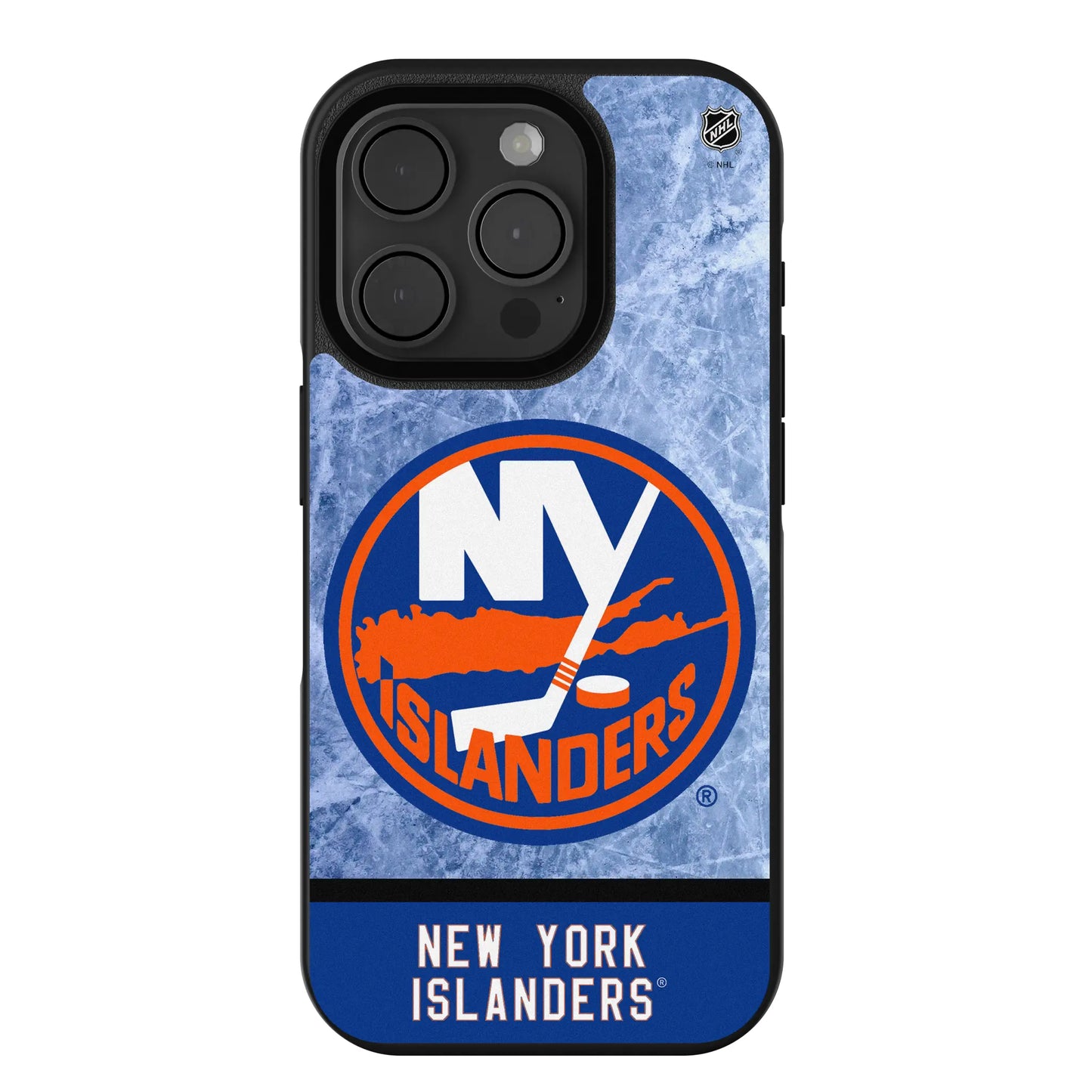New York Islanders Ice Wordmark Bump Phone Case for Apple iPhone
