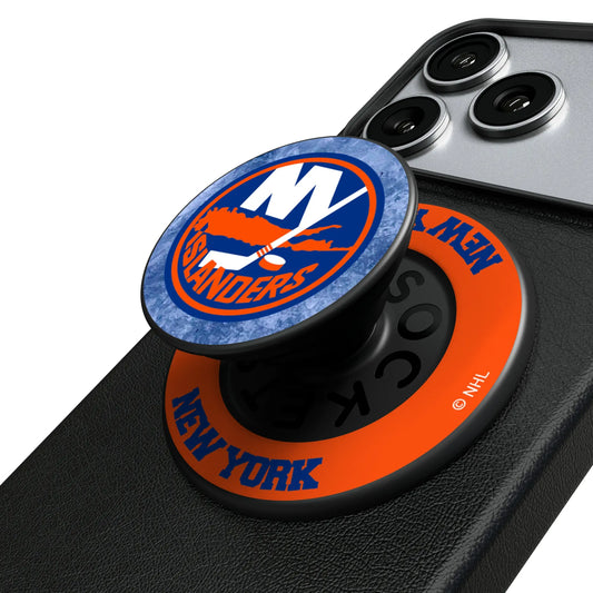 New York Islanders Ice Wordmark PopSockets Magnetic Phone Grip and Stand