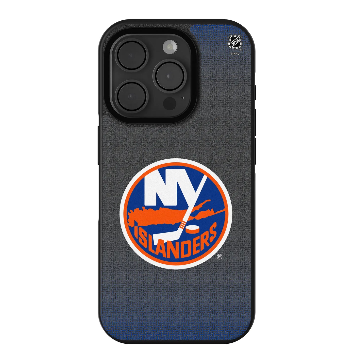 New York Islanders Linen Bump Phone Case for Apple iPhone