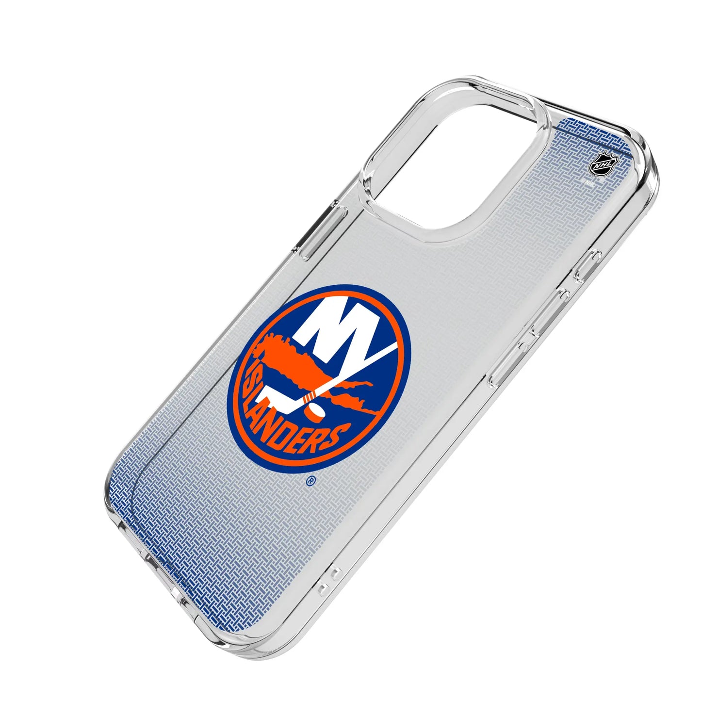 New York Islanders Linen Clear Phone Case for Apple iPhone