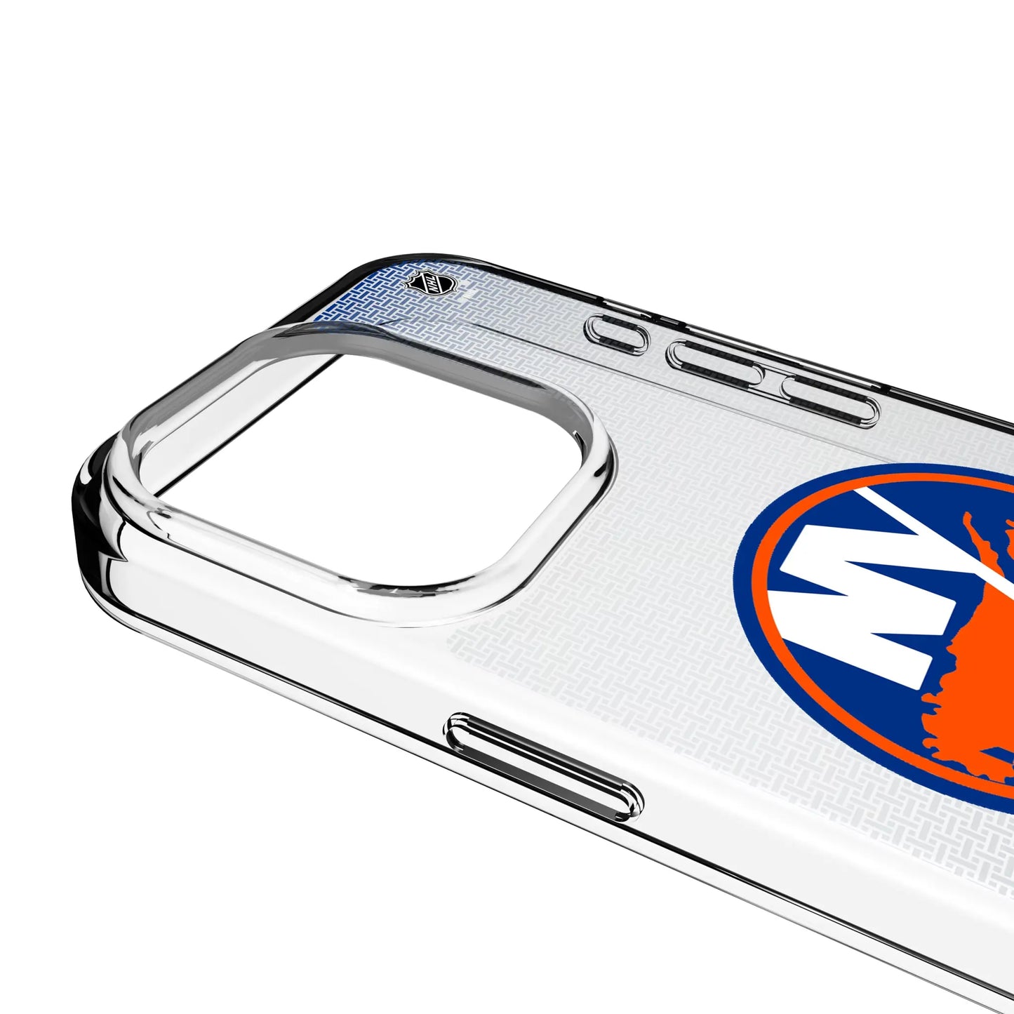 New York Islanders Linen Clear Phone Case for Apple iPhone